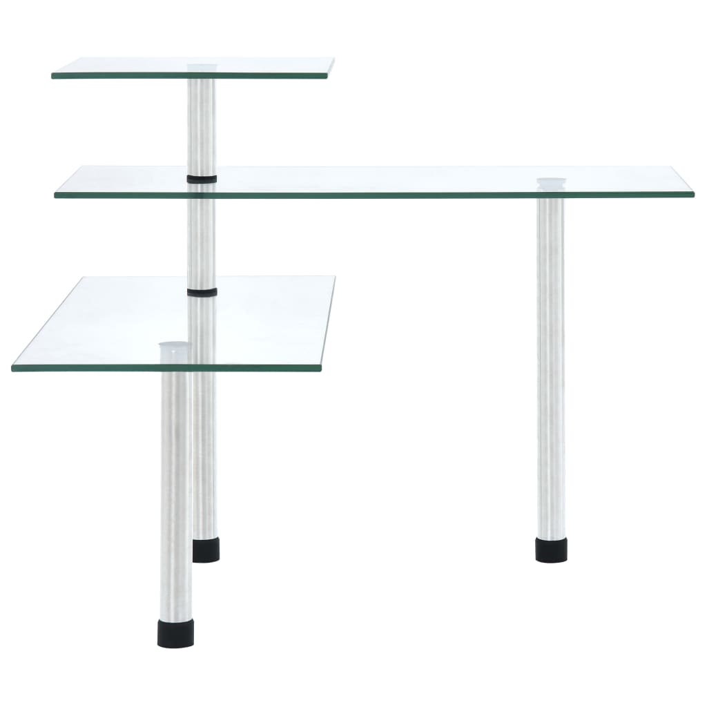 Vidaxl Eckschrank Küche 3-layer gehärtetes Glas