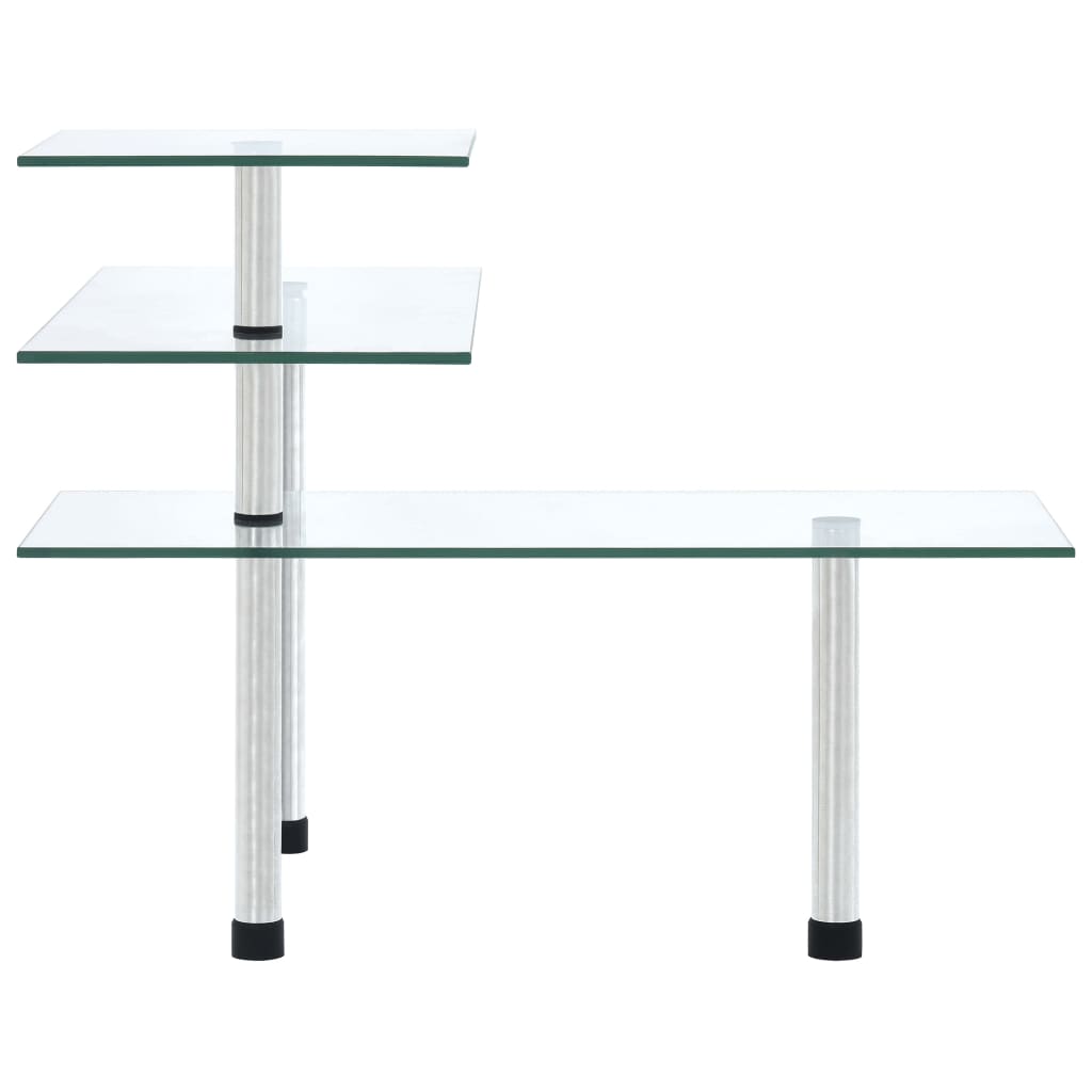 Vidaxl Eckschrank Küche 3-layer gehärtetes Glas
