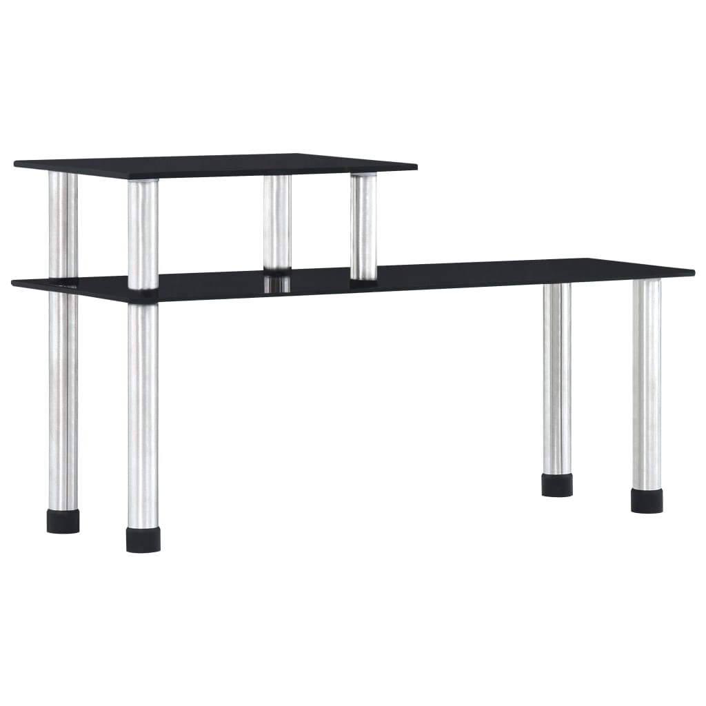Vidaxl Keukenschap 45x16x26 cm schwarzes Glas schwarz