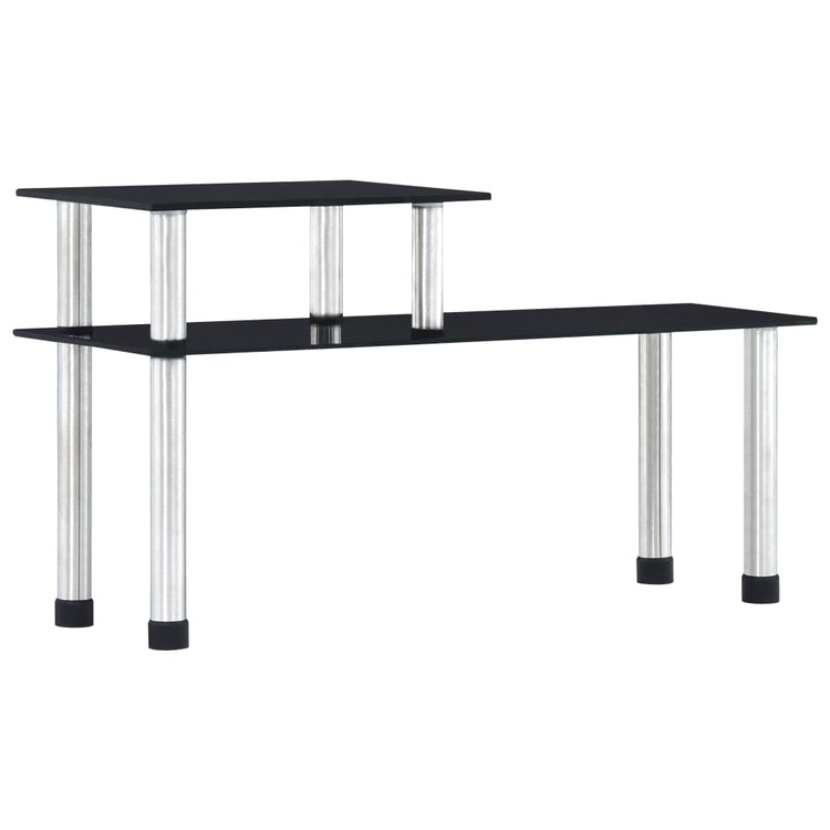 Vidaxl Keukenschap 45x16x26 cm schwarzes Glas schwarz