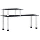 Vidaxl Keukenschap 45x16x26 cm schwarzes Glas schwarz