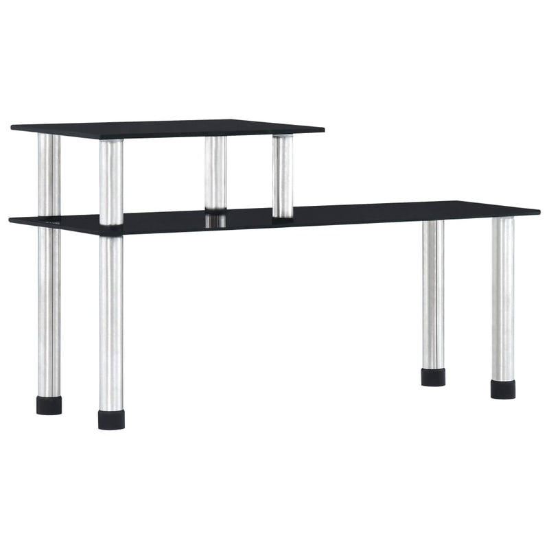 Vidaxl Keukenschap 45x16x26 cm schwarzes Glas schwarz