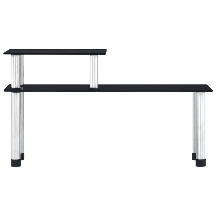 Vidaxl Keukenschap 45x16x26 cm schwarzes Glas schwarz