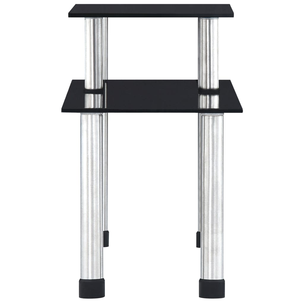 Vidaxl Keukenschap 45x16x26 cm schwarzes Glas schwarz