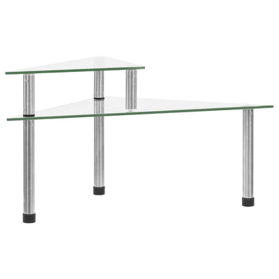 Vidaxl Keukenschap 49,5x35x19 cm gehärtetes Glas transparent