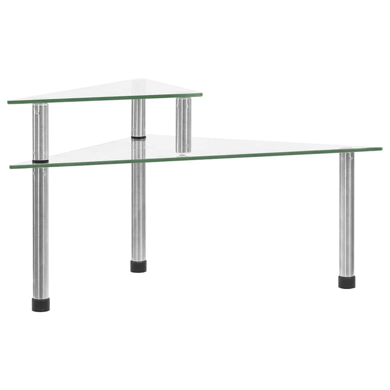 Vidaxl Keukenschap 49,5x35x19 cm gehärtetes Glas transparent