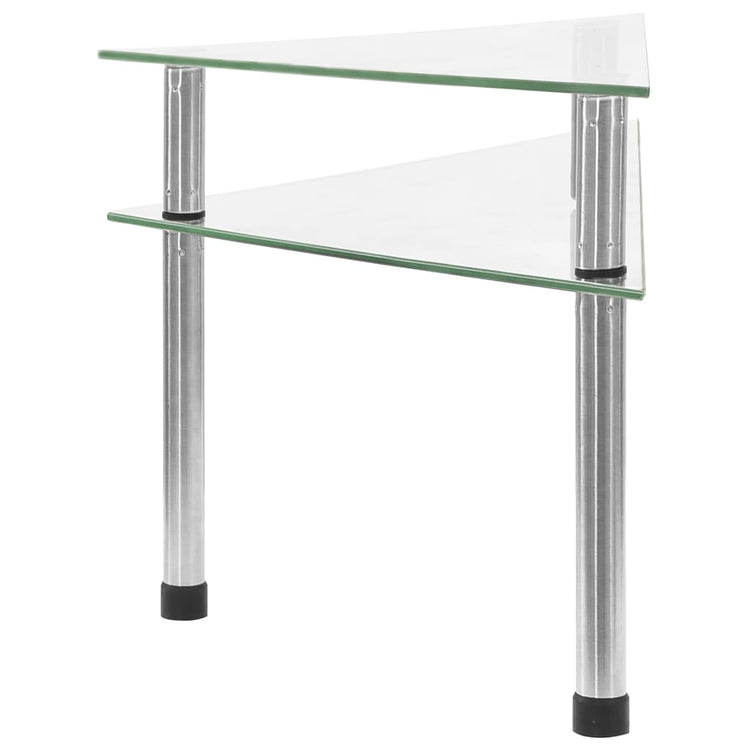 Vidaxl Keukenschap 49,5x35x19 cm gehärtetes Glas transparent