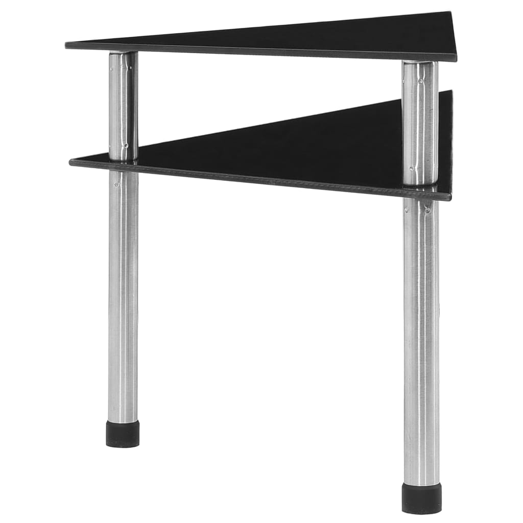 Vidaxl Küche 49,5x35x26 cm gehärtetes Glas schwarz