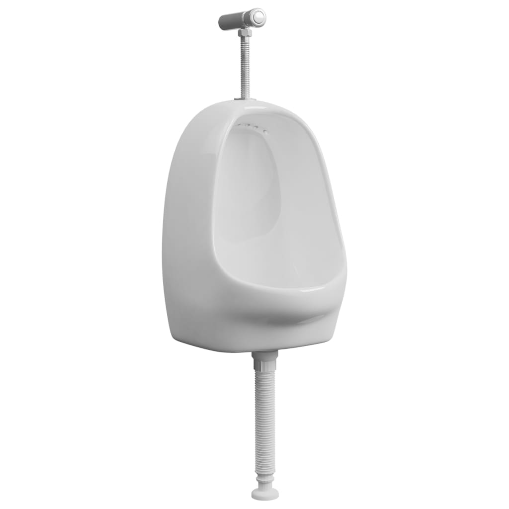 Vidaxl Wallurinoir mit Spulenventilkeramik weiß