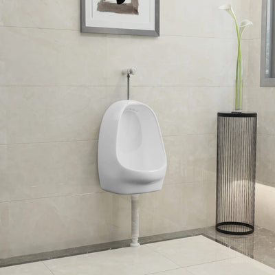 Vidaxl Wallurinoir mit Spulenventilkeramik weiß