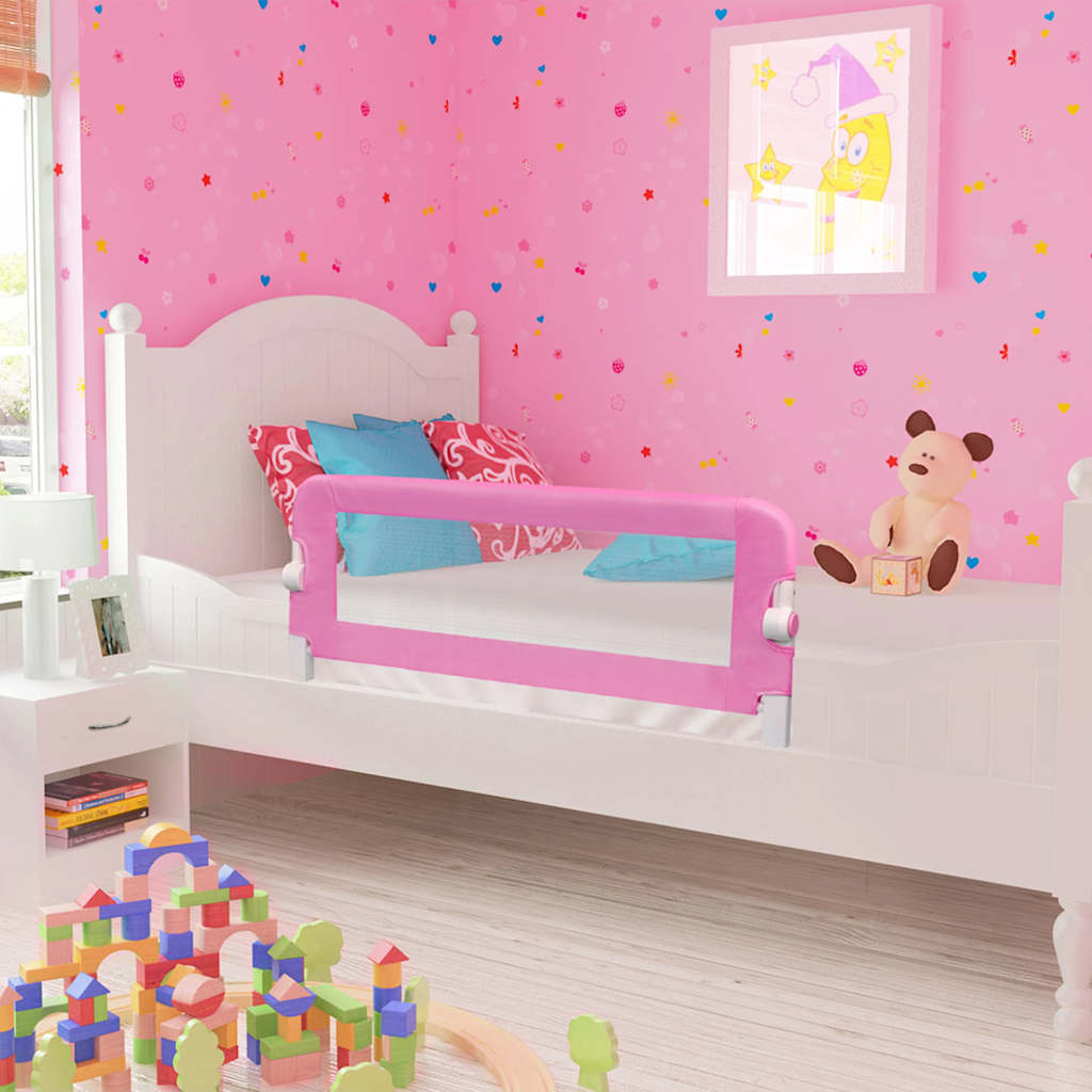 VIDAXL -BED -Diagramm Kleinkind 120 x 42 cm Polyesterrosa