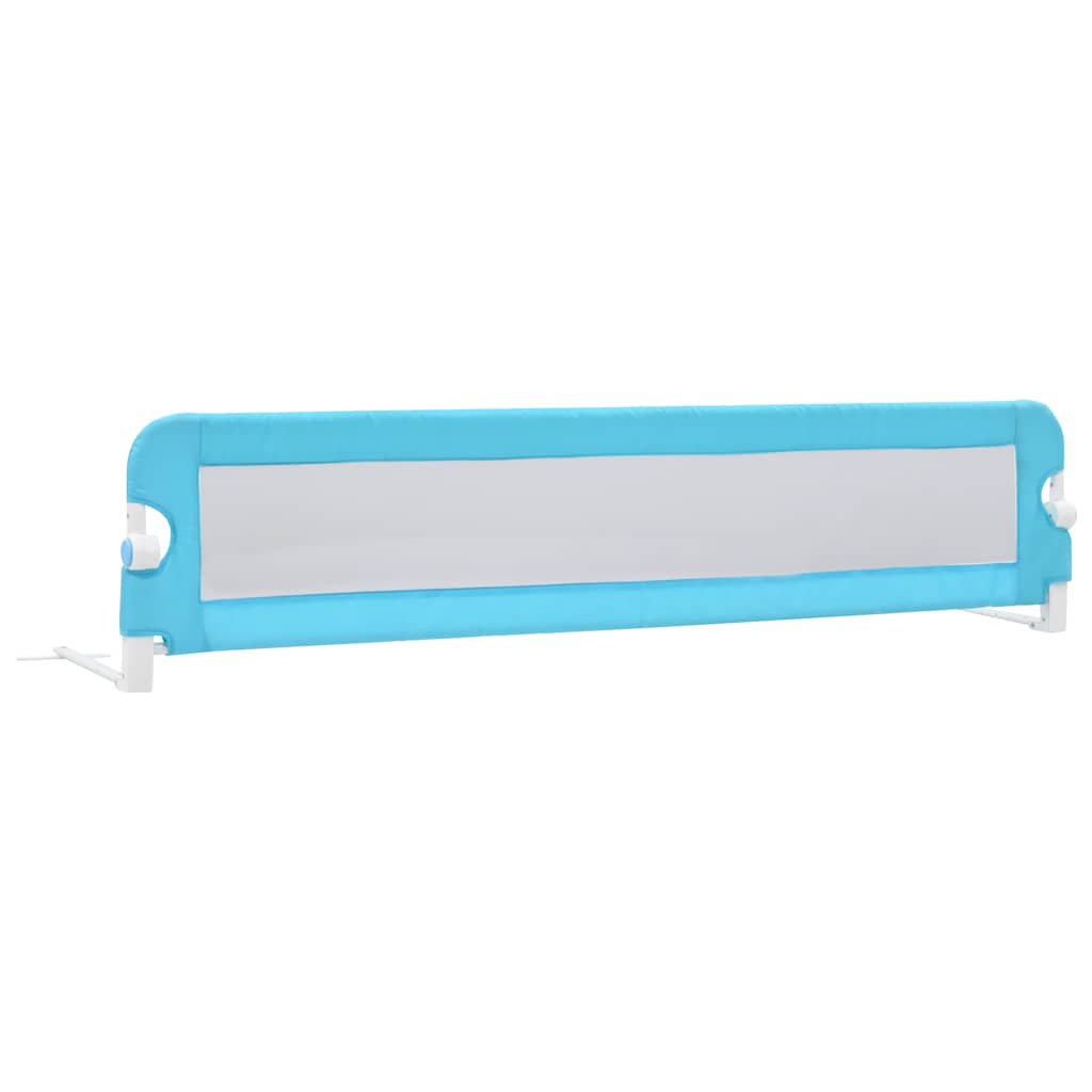 Vidaxl Bedhek Kleinkind 180x42 cm Polyesterblau