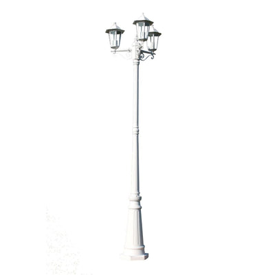 Vidaxl Garden Lant Kingston 3-Arms 215 cm Weiß