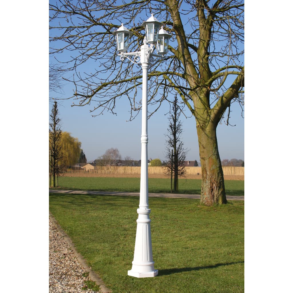 Vidaxl Garden Lant Kingston 3-Arms 215 cm Weiß