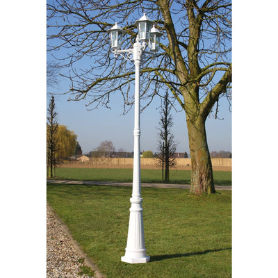Vidaxl Garden Lant Kingston 3-Arms 215 cm Weiß