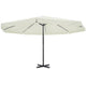 Vidaxl Parasol Samos 500 cm Aluminium Weiß