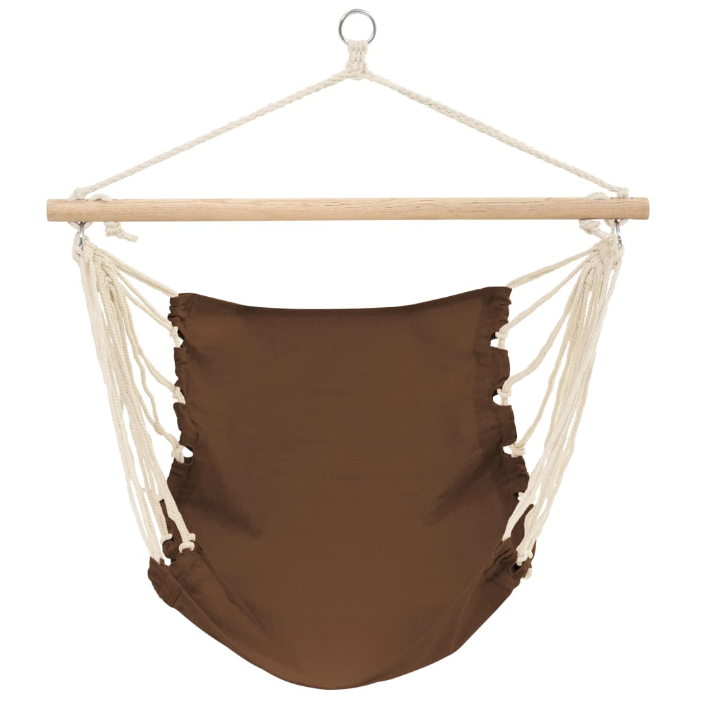 Vidaxl Hanging Stuhl Faltbar braun