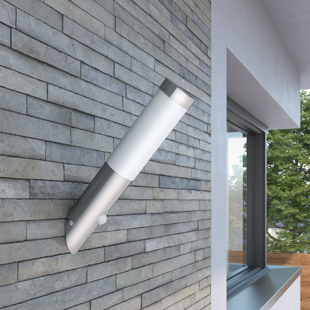 Vidaxl Outdoor Lampe Edelstahl Engo mit Sensor