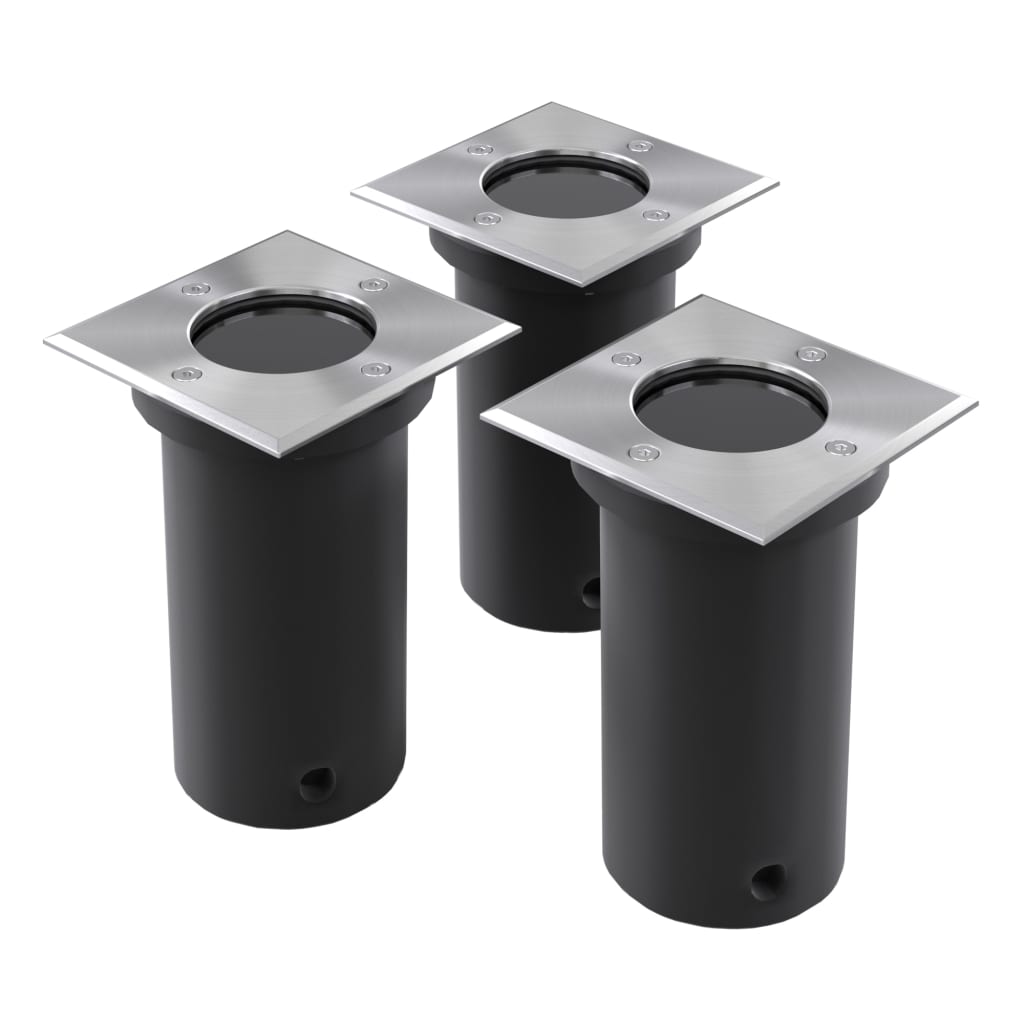 VIDAXL -Bodenflecken für Außen 3 PCs Quadrat