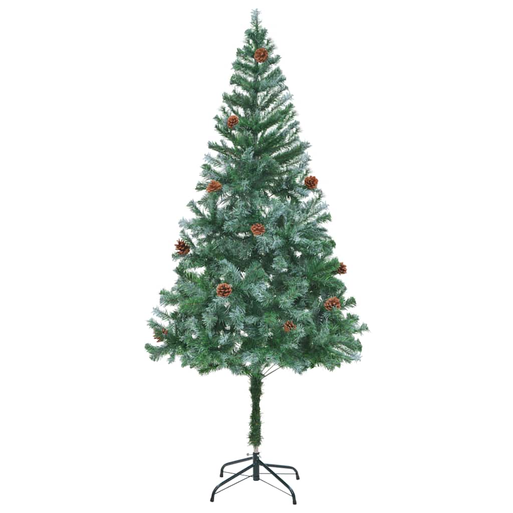 VIDAXL KUNSTKERSTBOOM mit Kiefernzapfen 180 cm