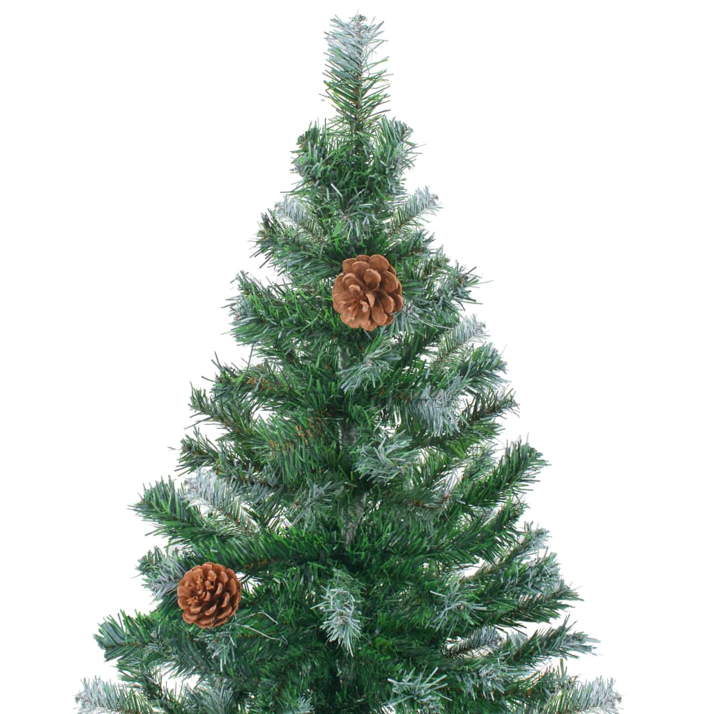 VIDAXL KUNSTKERSTBOOM mit Kiefernzapfen 180 cm