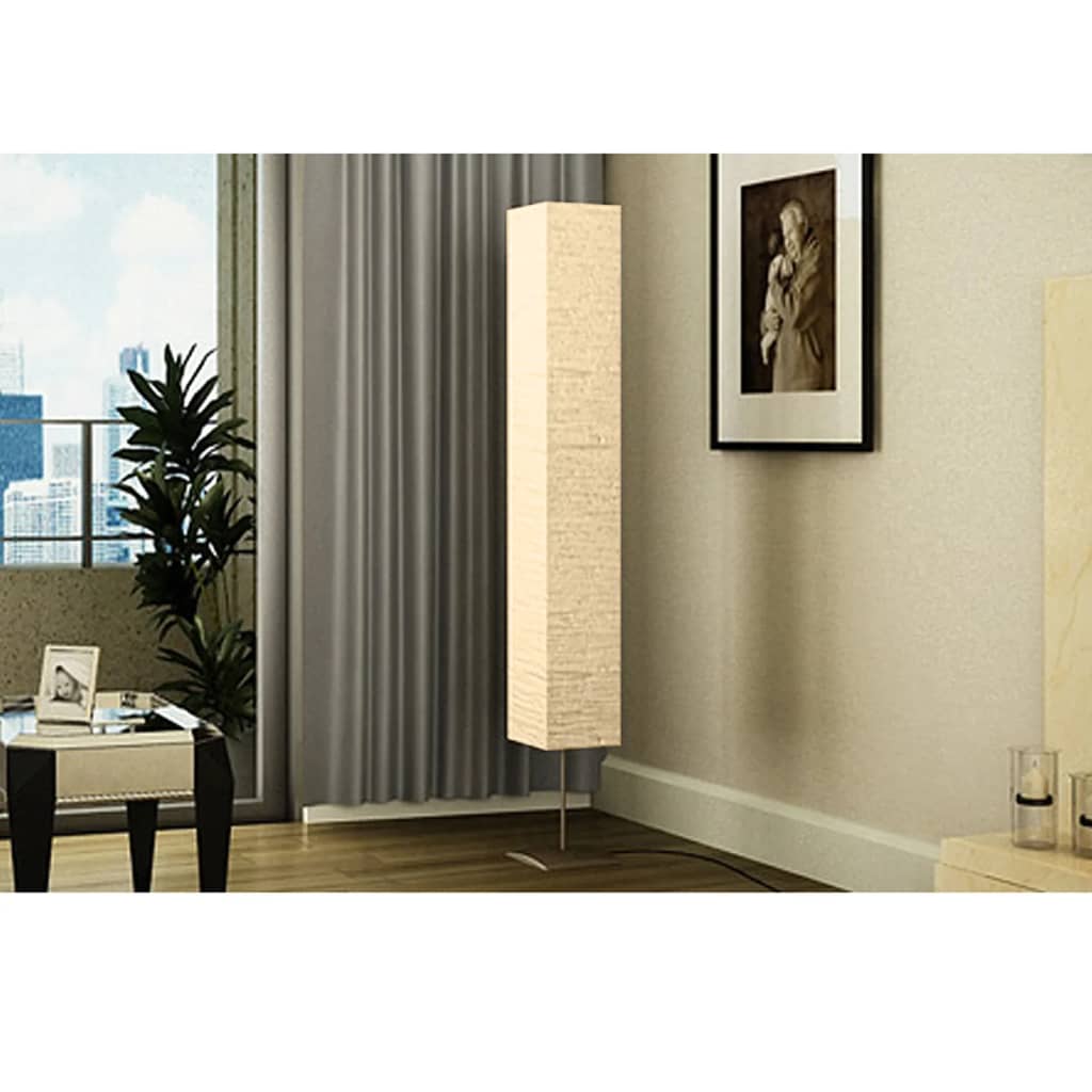 VIDAXL -Stehlampe mit Stahlstandard 170 cm Beige