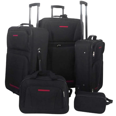 Vidaxl Reisegepäck Set schwarz 5-teilig