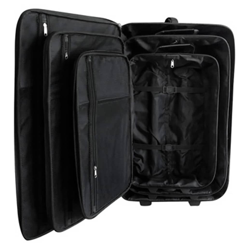 Vidaxl Reisegepäck Set schwarz 5-teilig