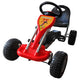 Vidaxl Go -Kart mit Pedalen rot