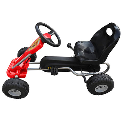 Vidaxl Go -Kart mit Pedalen rot