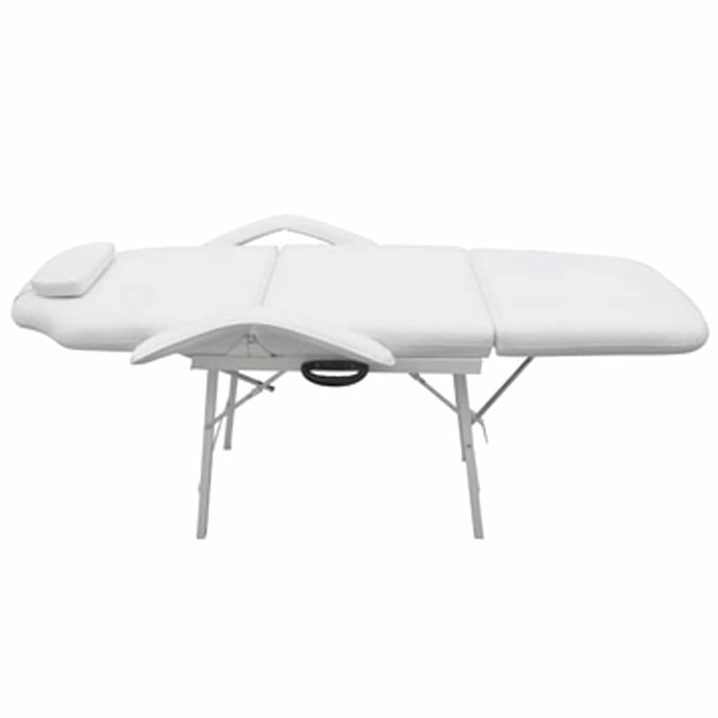VIDAXL -Behandlungsstuhl für Gesicht 185x78x76 cm künstliches Leder weiß