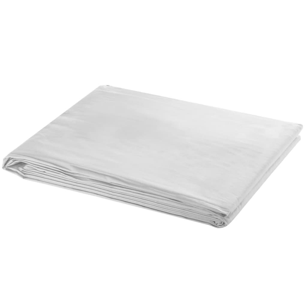 VIDAXL -Hintergrund ohne Standard 300x300 cm Baumwoll weiß