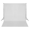 VIDAXL -Hintergrund ohne Standard 300x300 cm Baumwoll weiß