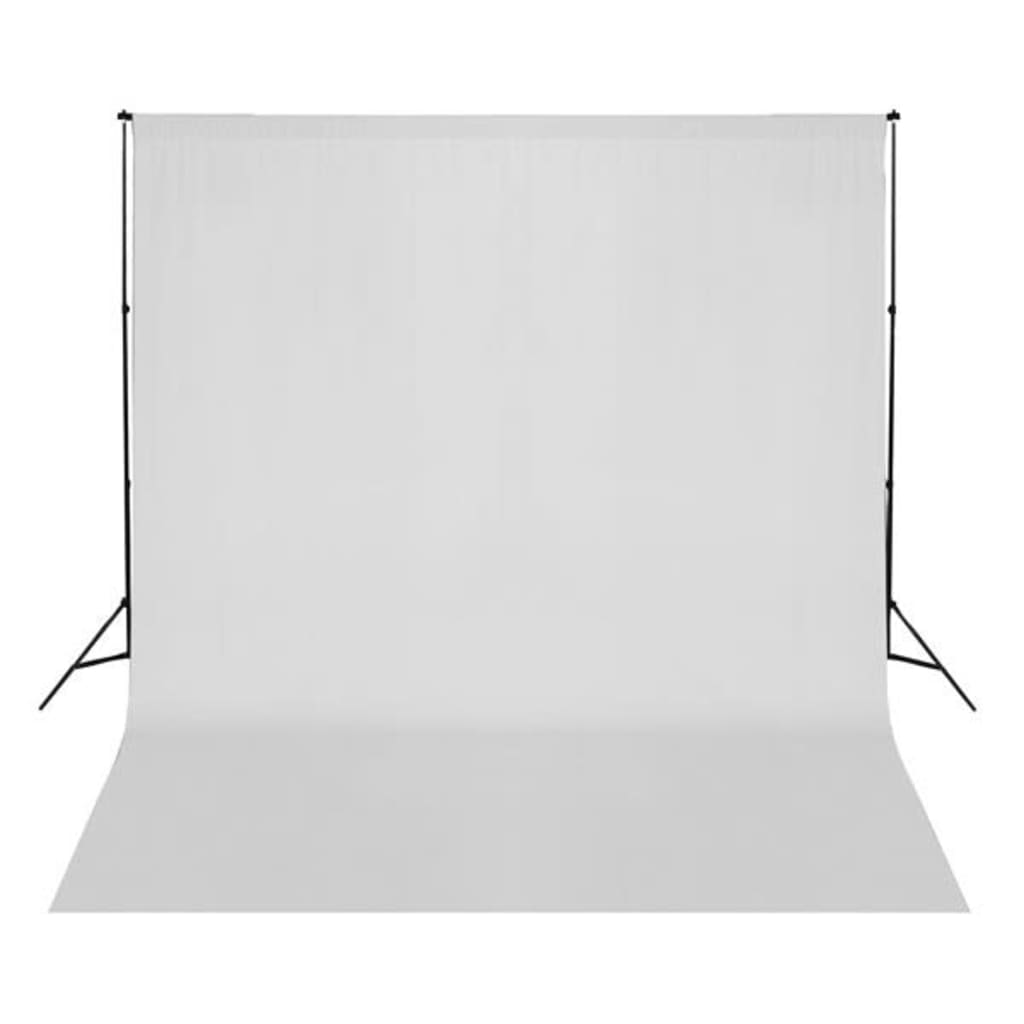 VIDAXL -Hintergrund ohne Standard 300x300 cm Baumwoll weiß