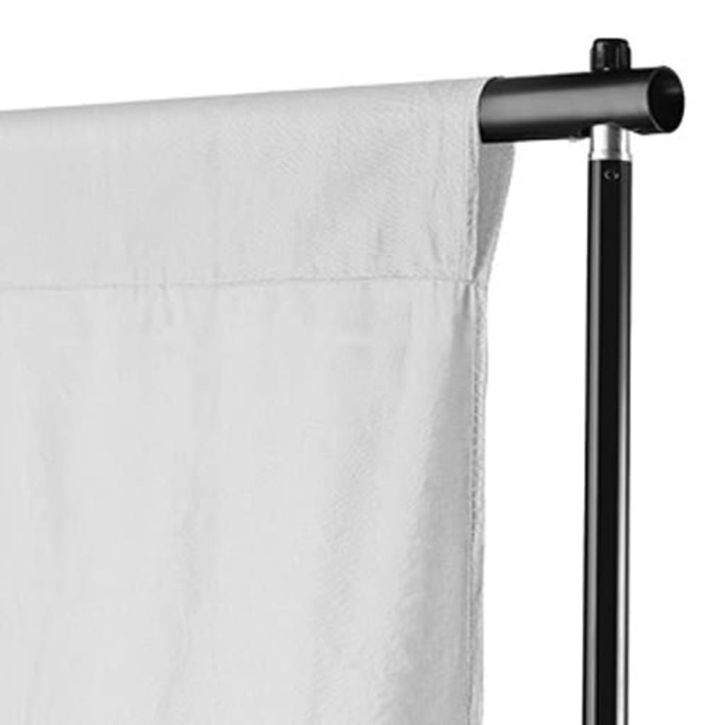 VIDAXL -Hintergrund ohne Standard 300x300 cm Baumwoll weiß