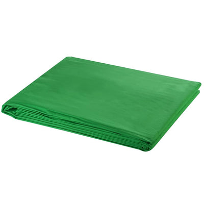 VIDAXL -Hintergrund Chromakey 600x300 cm Baumwollgrün