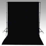 VIDAXL -Hintergrund 600x300 cm Baumwollschwarz - afbeelding 3