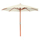 Vidaxl Parasol 300x258 cm Sandweiß
