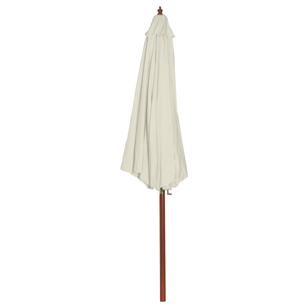 Vidaxl Parasol 300x258 cm Sandweiß