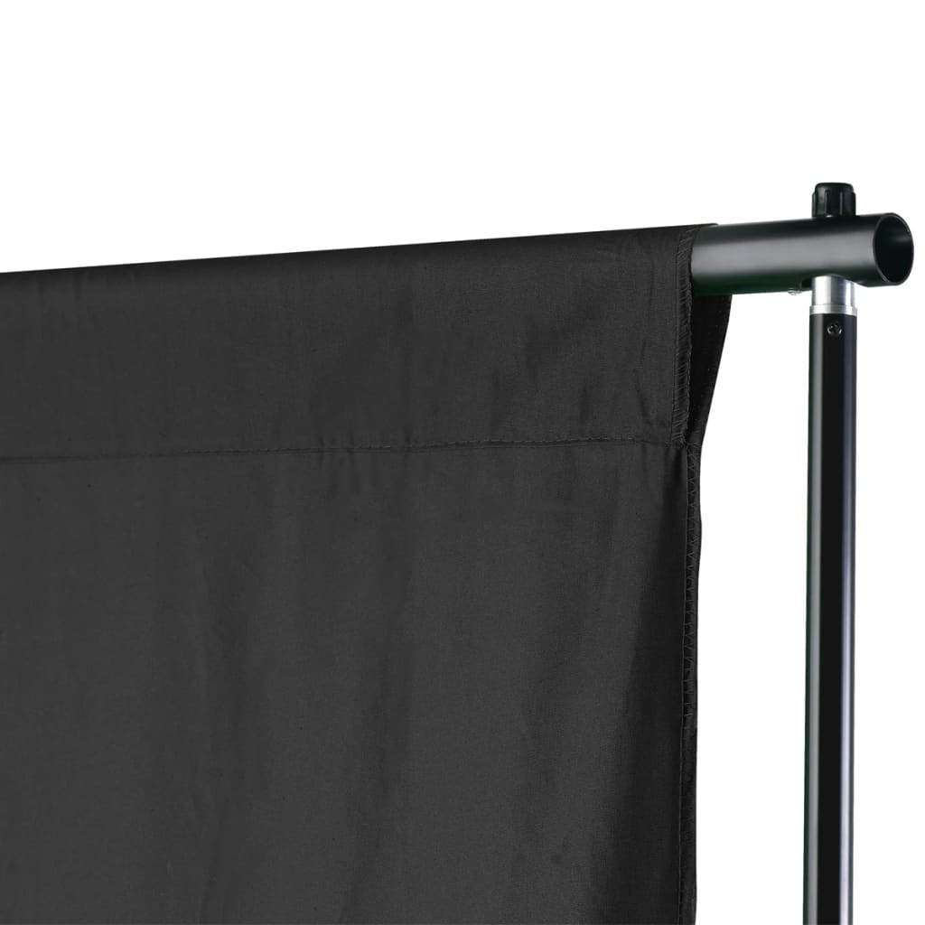 VIDAXL -Hintergrundsystem 600x300 cm schwarz