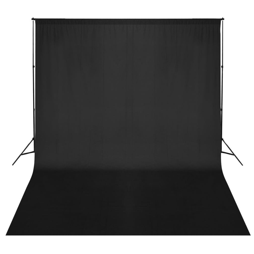 VIDAXL -Hintergrundsystem 300x300 cm schwarz