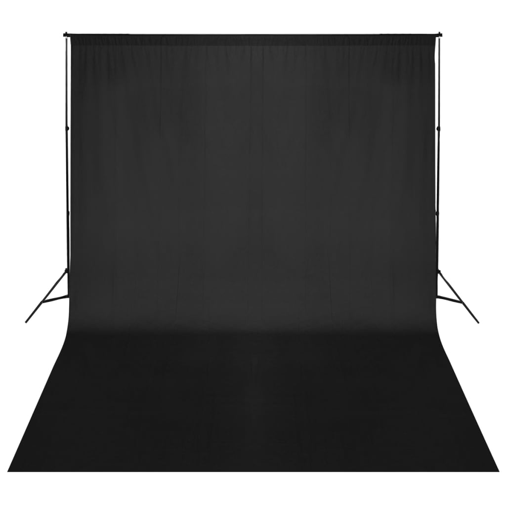 VIDAXL -Hintergrundsystem 500x300 cm schwarz