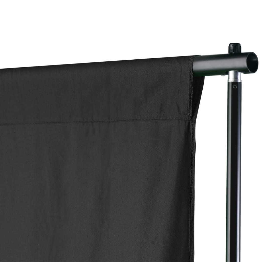 VIDAXL -Hintergrundsystem 500x300 cm schwarz