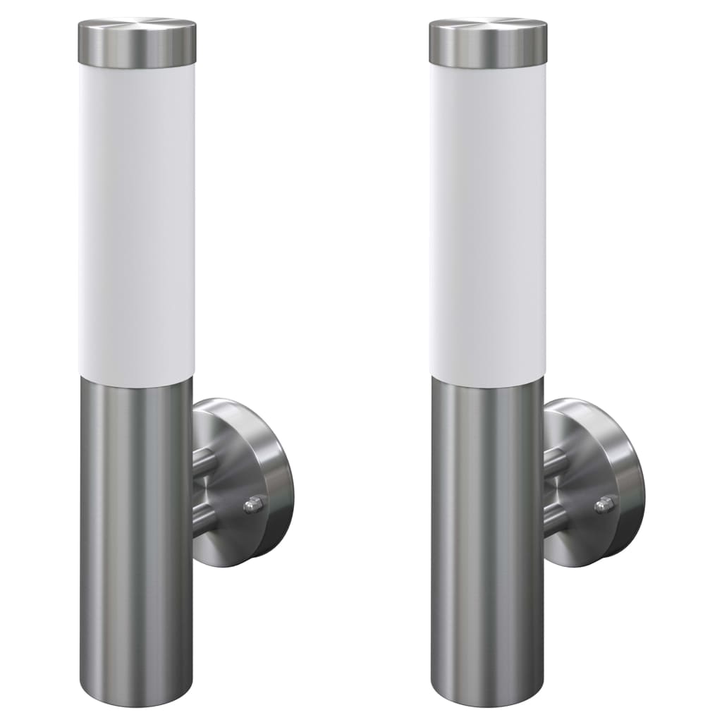 Vidaxl Outdoor Lampe Edelstahl Savona (2 Stücke)