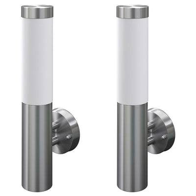 Vidaxl Outdoor Lampe Edelstahl Savona (2 Stücke)