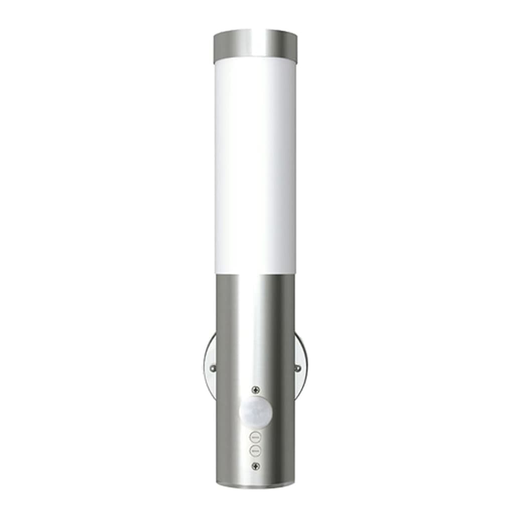 Vidaxl Outdoor Lampe Edelstahl Savona mit Sensor (2 Stücke)