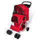 Vidaxl -Kinderwagen für Hund rot