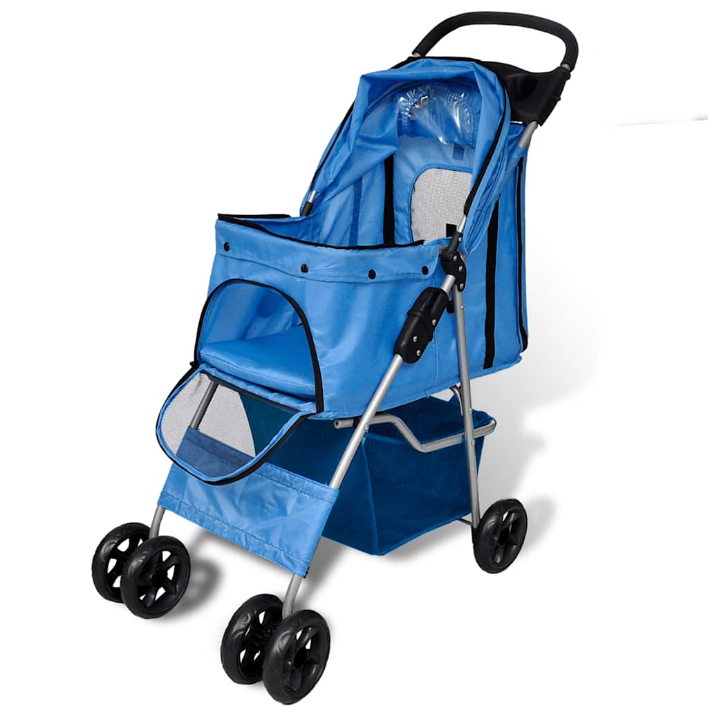 Vidaxl -Kinderwagen für Hundblau