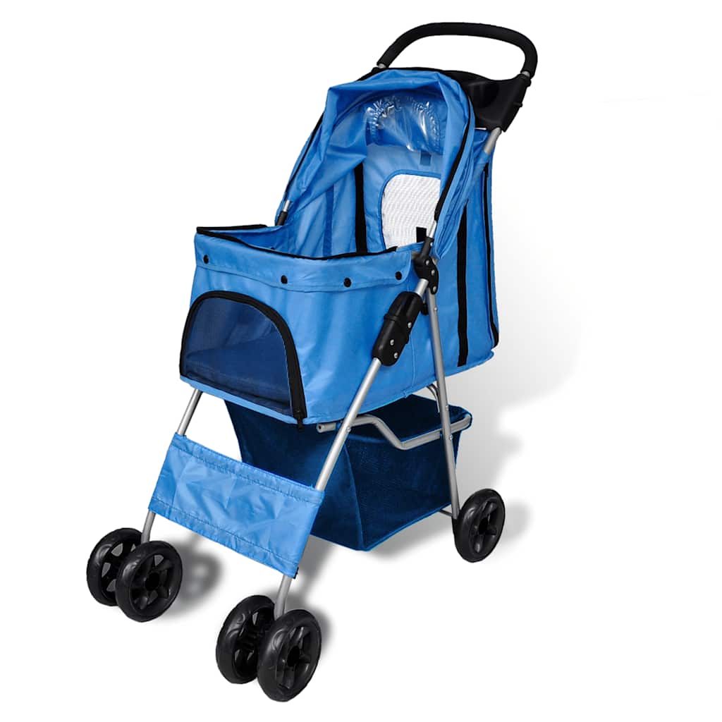 Vidaxl -Kinderwagen für Hundblau