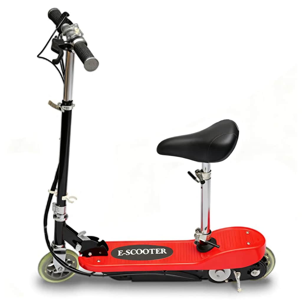 Vidaxl step elektrisch mit Sitz 120 W rot